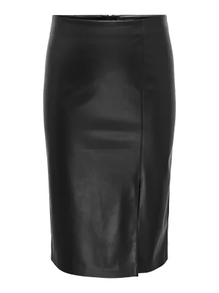 ONLY CARMAKOMA - CARHEIDIHANNA LIFE FAUX LEATHERSKIRT OTW black - Gr. - 52