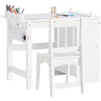 SoBuy Kindersitzgruppe KMB60, Spieltisch Kindermöbel Multifunktions Möbelset, Kindertisch mit 1 Stuhl Kinder Tisch Stuhl Set Maltisch für Kinder