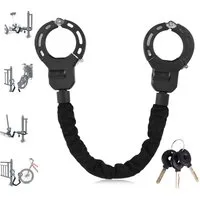 BlingBin Kabelschloss E Scooter Schloss, Handschellenschloss mit Schlüssel, Fahrradschloss (Roller-Schlösser, 1-tlg., 90 cm, Diebstahlschutz, Fahrrad-Kettenschloss), für Segway, Ninebot, Xiaomi, Rasierer und Fahrradschloss, Kabelzubehör