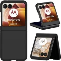 CoolGadget Handyhülle Black Series Handy Hülle für Motorola Razr 50 6,9 Zoll, Edle Silikon Schlicht Robust Schutzhülle für Motorola Razr 50 Hülle