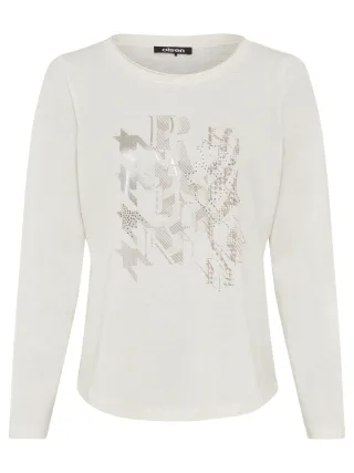 Olsen - T-Shirt Long Sleeves almond beige mel. - Gr. - 44