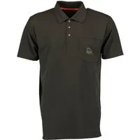 OS Trachten Poloshirt Falbo Kurzarm Jagdshirt mit Wildsau-Stickerei auf der Brusttasche