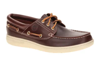 Timberland 0A6CXM EIW Portofino Pier Herrenschuhe rot-burgundy, bequeme Mokas...