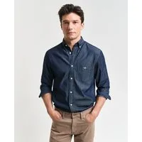 Gant Langarmhemd Regular Fit Denimhemd Jeanshemd pflegeleicht