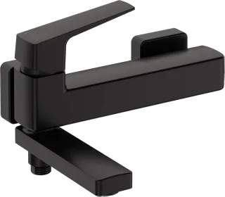 Neuesbad Serie 660 Wannenarmatur mit FOLDABLE Auslauf, Schwarz NB1DEBQLN12M1