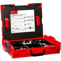 L-BOXX 102 Elektro, Dübel hellgrau/rot, 670-teilig