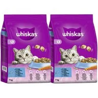 Whiskas WHISKAS® Katzenfutter Trockenfutter 1+ Thunfisch 2 x 7kg, Trockenfutter für: Katze