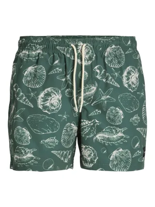 JACK&JONES - JPSTMAUI JJSWIM MATURE AOP AKM SN mallard green - Gr. - S