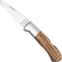 Haller Messer Taschenmesser Haller Zweihand Taschenmesser mit Zebraholz Griffschalen, (1 St), Klappbar, rostfreier Stahl