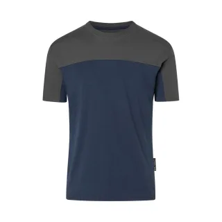 KÜBLER SHIRTS T-Shirt dunkelblau/dunkelgrau XL - 5220 6206-4898-XL