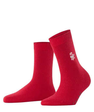 FALKE - FALKE Cosy Wool Candy Cane Damen scarlet - Gr. - 36.5