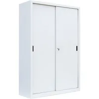 Steelboxx Schiebetürenschrank Aktenschrank Sideboard aus Stahl 1950 x 1200 x 450 mm (1-St) komplett montiert