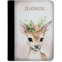 CreaDesign Schreibmappe Kinder Zeugnismappe, Dokumentenmappe, Ordner A4, Reh Bume (1-St)
