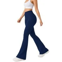 Smilodox Schlaghose Loreen, Flared Seamless Sportleggings, Schlaghose, Blickdicht Slim Fit Booty Yogahose, Elastisch Fitnessleggings, Gym, Freizeit