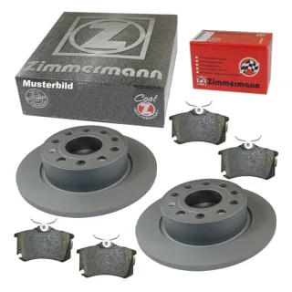 Zimmermann Bremsscheiben + Bremsbel?ge hinten Renault Megane 4 1,2-1,6 TCe 16V dCi
