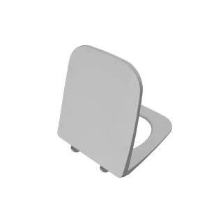 VitrA Universal Square WC-Sitz Superslim Wrap mit Absenkautomatik Steingrau Matt,207-476R009 207-476R009