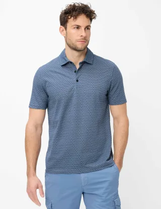 Brax Herren Polo Style PEPE atlantic, Blau, Gr. L
