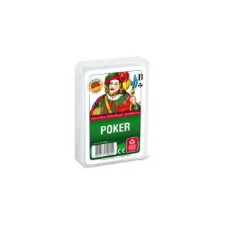 Philos 6688 - Poker französisches Bild Kunststoffetui Spielkarten
