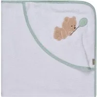 Sterntaler® Badetücher Kapuzenbadetuch 80x80 cm BÄR Bo, Frottee (1-St), Kapuzenbadetuch 80x80cm, aus weichemFrottee, mit süßer Applikation