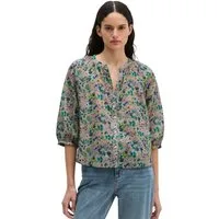 Marc O'Polo Schlupfbluse relaxed aus bedrucktem Baumwoll-Voile, Alloverprint