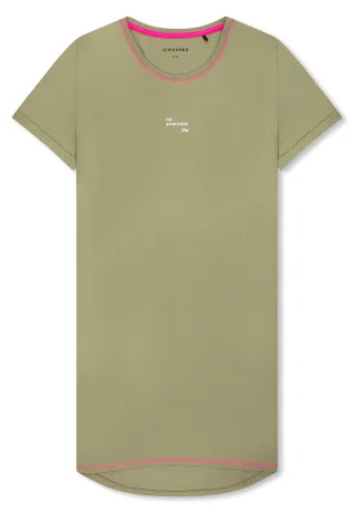 SCHIESSER - Nachthemd kurzarm, 90 cm linde - Gr. - 46