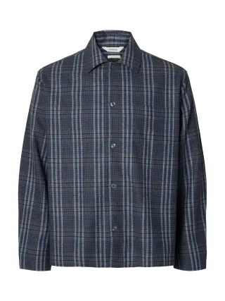 selected men - SLMRLXSVEND WT CHECK WOOL BLEND LIGHT OS - Gr. - M
