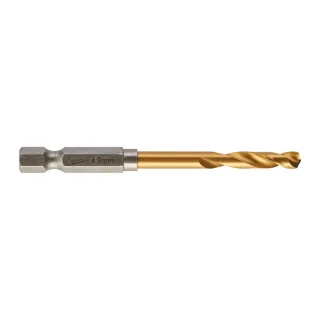 Milwaukee Metallbohrer SHOCKWAVE HSS-G TiN 4,8mm - 1 Stück - 48894711