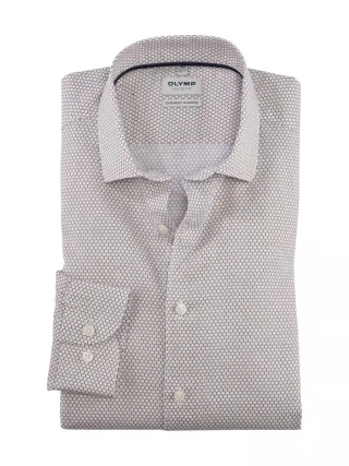 OLYMP - Businesshemd Body Fit beige - Gr. - 38