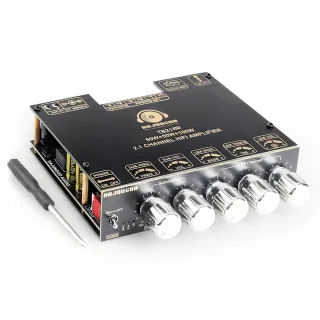 ZK-TB21 PRO 2.1 Channel 5.2 Stereo bluetooth Amplifier Board 50W+50W+100W TPA3116D2 Chip AUX Amplifier