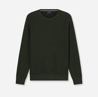 OLYMP - OLYMP Casual Strick grau-grün - Gr. - XL