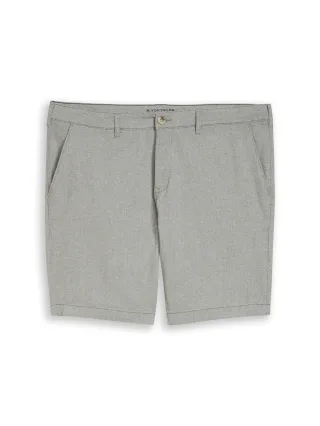 Tom Tailor - Plus Size - Chino Shorts mit Stretch deep leaf green structure - Gr. - 48