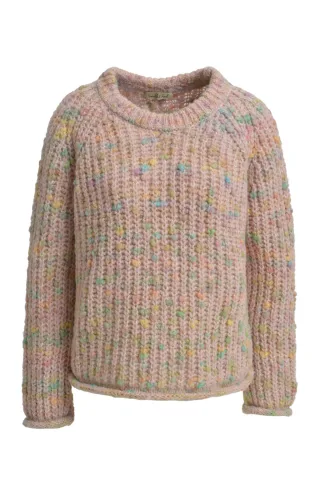 Smith&Soul - Effect yarn raglan Pullover beige print - Gr. - L
