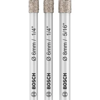 Bosch PRO Diamantbohrer-Set Expert for Ceramic (6, 6, 8 mm) - 2607011626