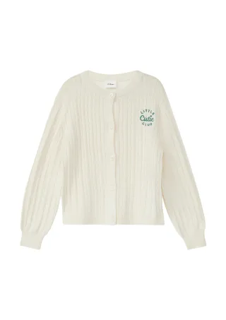 s.Oliver - Strickjacke creme - Gr. - 134