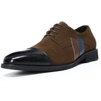 Allthemen Schnürschuh Herren Business-Casual Schnürschuhe mit dezenten Kontrastfarben