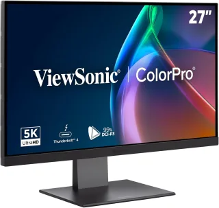 ViewSonic VP2788-5K [27'' 5K UHD+ IPS 75Hz HDMI DP Thunderbolt 4 mit DP 5ms Reaktionszeit] schwarz