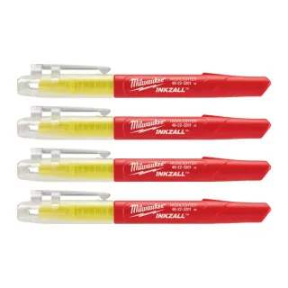 Milwaukee - INKZALL™ Leuchtmarker - 5 Stück gelb - 48223201
