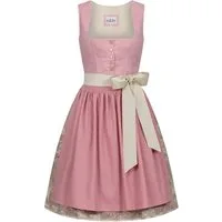 Nübler Trachtenkleid Mididirndl Gina in Rosa von Nübler - Rocklänge 65 cm