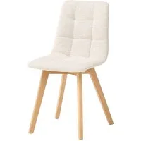 Stolkom Sp.z.o.o. 4-Fußstuhl (2er Set) in beige, Buche - 55x89x46 (BxHxT) (2er Set)