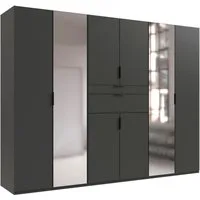 Wimex Drehtürenschrank Moldau Kleiderschrank mit Spiegel Schlafzimmerschrank Wähle deine Innenausstattung fertig konfiguriert im Schrank