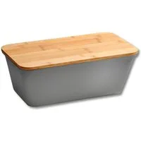 KESPER® Brotkasten Brotbox, Bambus, Melamin, (1-tlg), mit Deckel als Schneidbrett