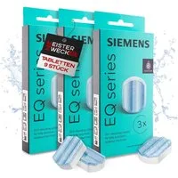 SIEMENS 9 x Entkalkungstabs Entkalkungstabletten (Spar-Set, [- 3× TZ80002A mit je 3 Tabs – insgesamt 9 original Siemens Entkalker Entkalkungstabletten für Siemens EQ‑Series – MEISTERZWECK4U Set)