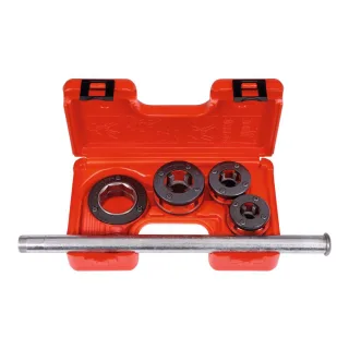 Rothenberger SUPER CUT-Set, Ratschen-Gewindeschneidkluppe,BSPT R, 1/2"-3/4"-1" im Koffer - 070780X