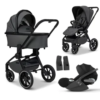 Moon Resea+ Kinderwagen Set 3 in 1 - Anthra inkl. Cybex Cloud T i-Size Sepia Black