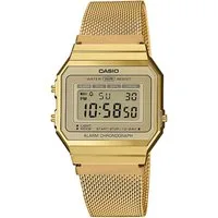 CASIO VINTAGE Chronograph A700WEMG-9AEF, Quarzuhr, Armbanduhr, Damen, Herren, digital, retro, Stoppfunktion