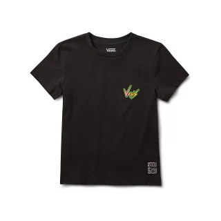 DAMENMODE SURF'S UPSIDE DOWN SS CREW T-SHIRT NETFLIX SCHWARZ