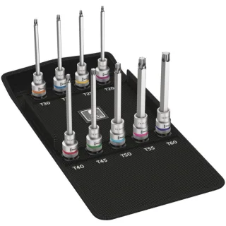 Wera 8767 C TORX HF 3 Zyklop Bitnuss-Satz TORX, mit Haltefunktion, 9-teilig - 05004212001