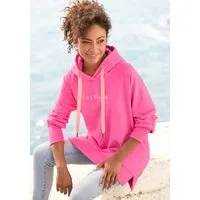 Elbsand Kapuzensweatshirt Svana mit Logoprint, bequemer Hoodie, seitliche Schlitze