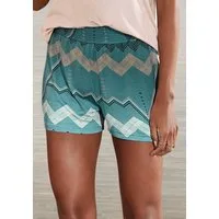 LASCANA Pyjamashorts mit grafischem Zick-Zack Muster