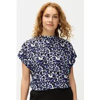 LASCANA Kurzarmbluse mit Alloverdruck, Damenbluse, sportlich elegant